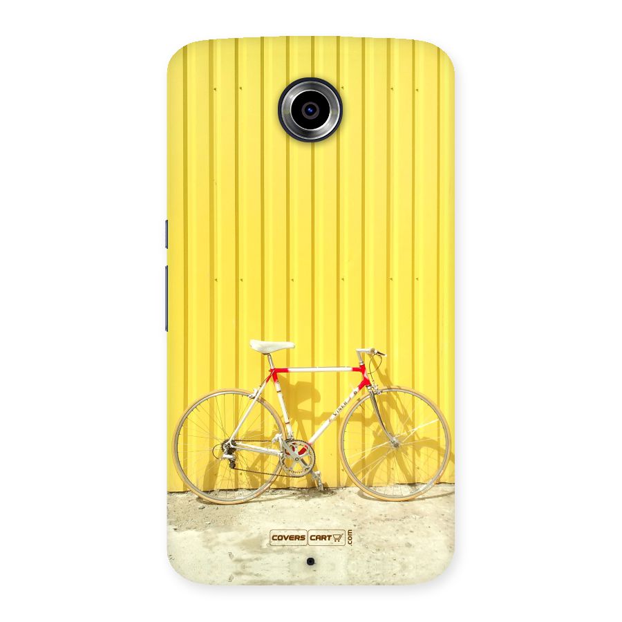 Yellow Cycle Classic Back Case for Nexsus 6