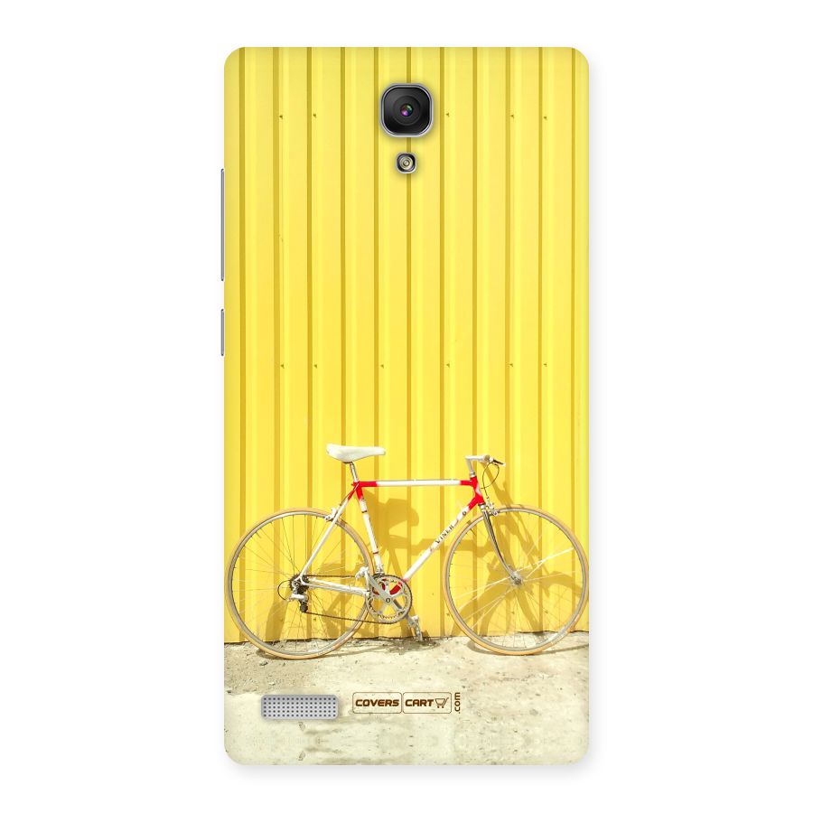 Yellow Cycle Classic Back Case for Redmi Note