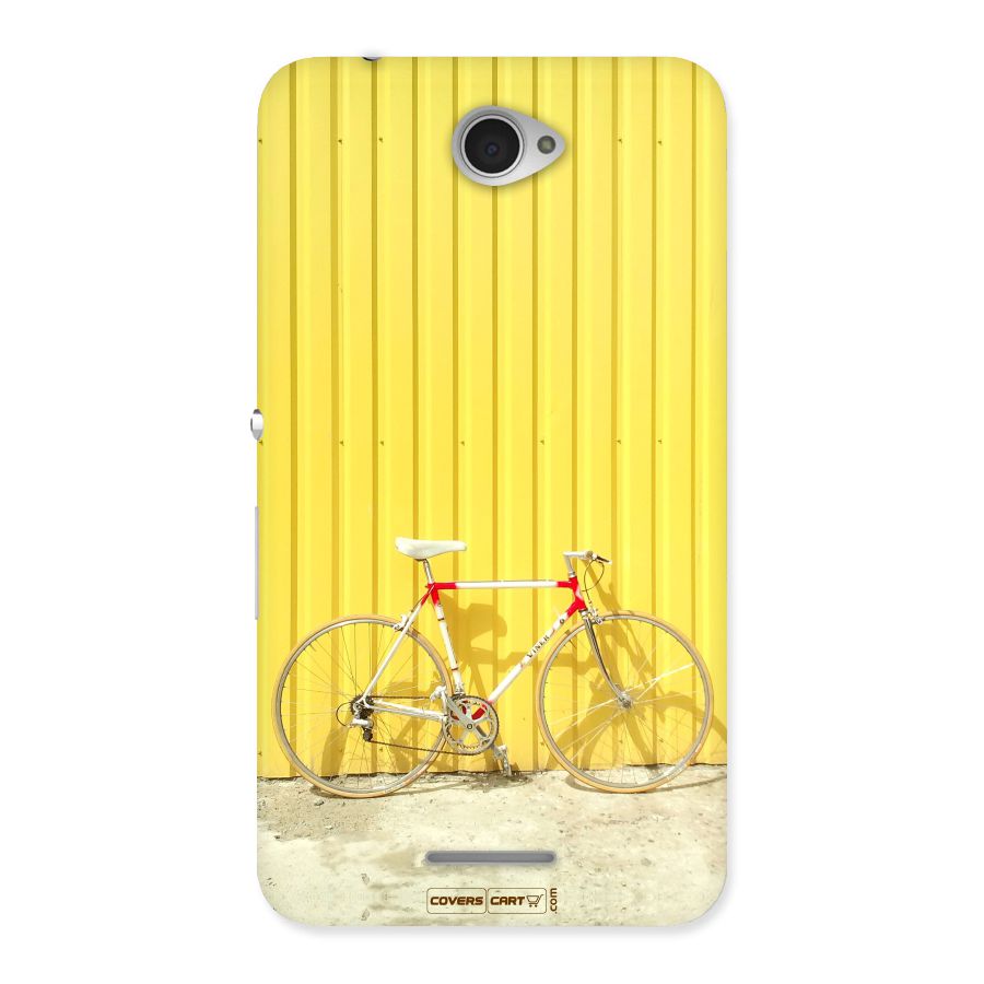 Yellow Cycle Classic Back Case for Sony Xperia E4