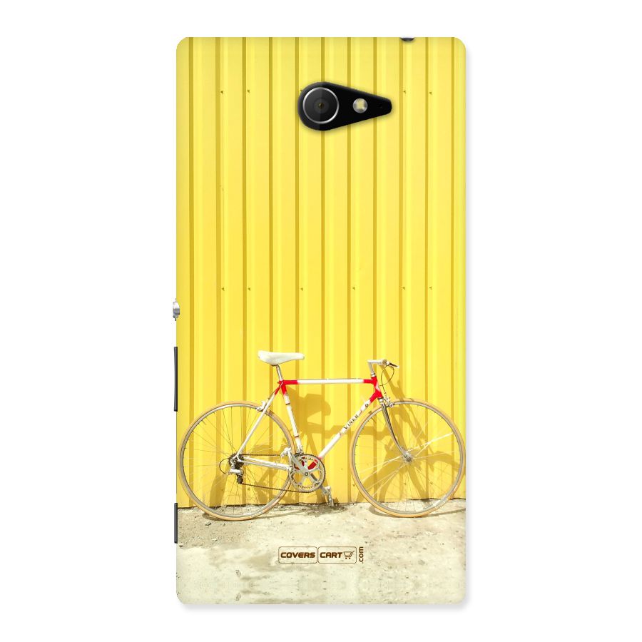 Yellow Cycle Classic Back Case for Sony Xperia M2