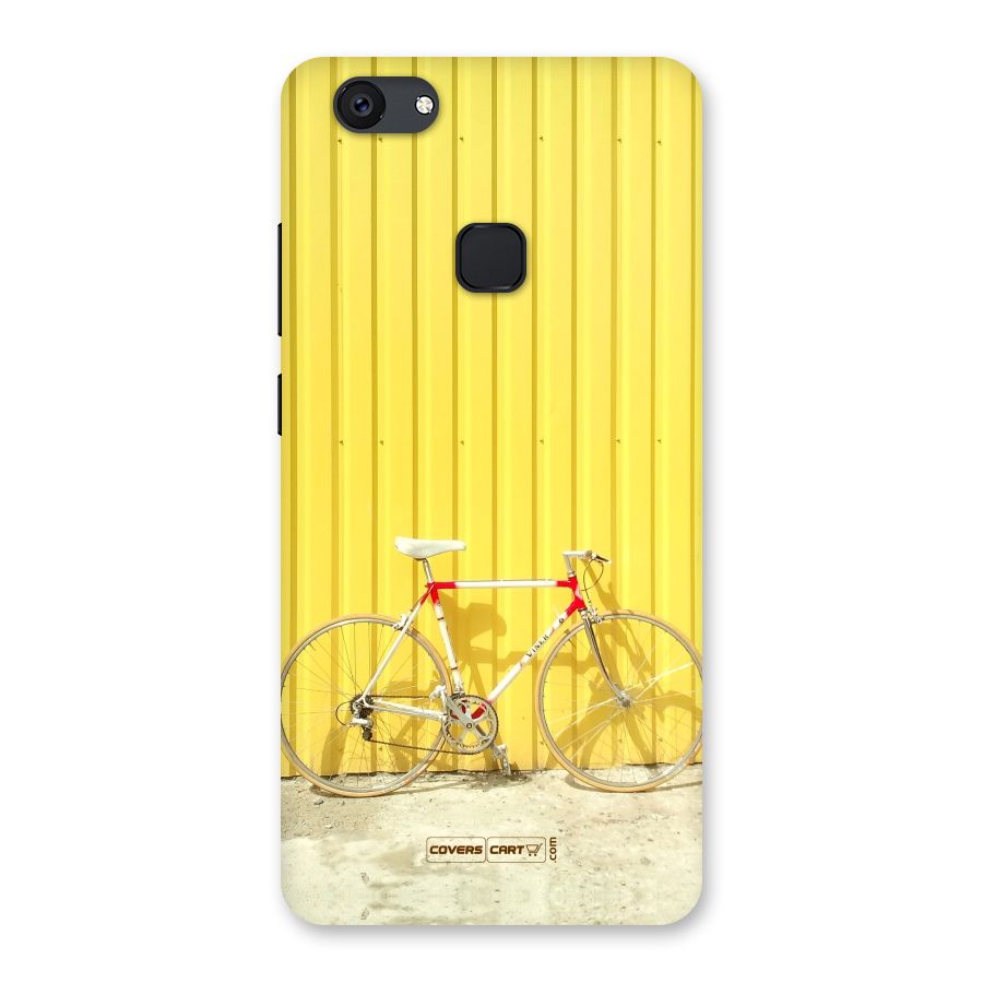 Yellow Cycle Classic Back Case for Vivo V7 Plus