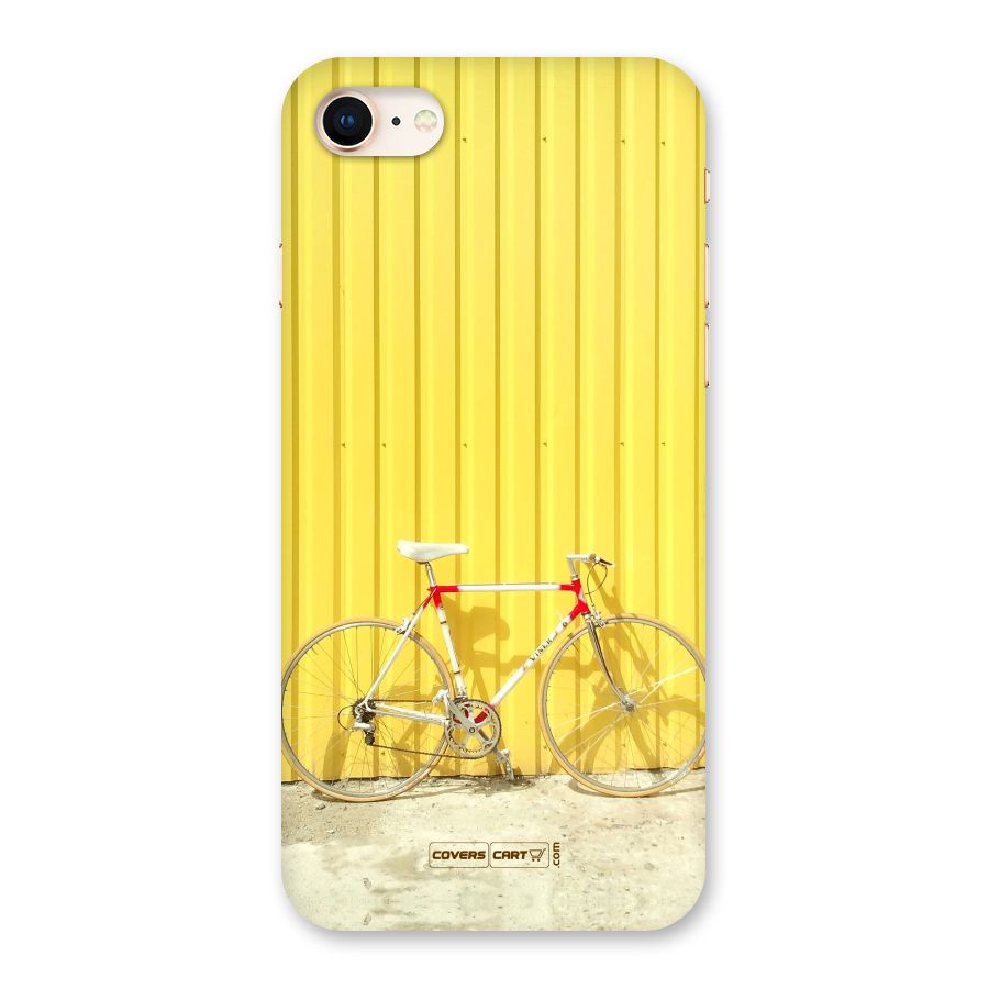 Yellow Cycle Classic Back Case for iPhone 8