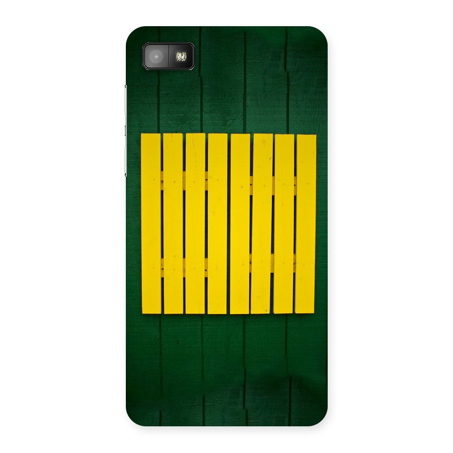 Yellow Fence Back Case for Blackberry Z10