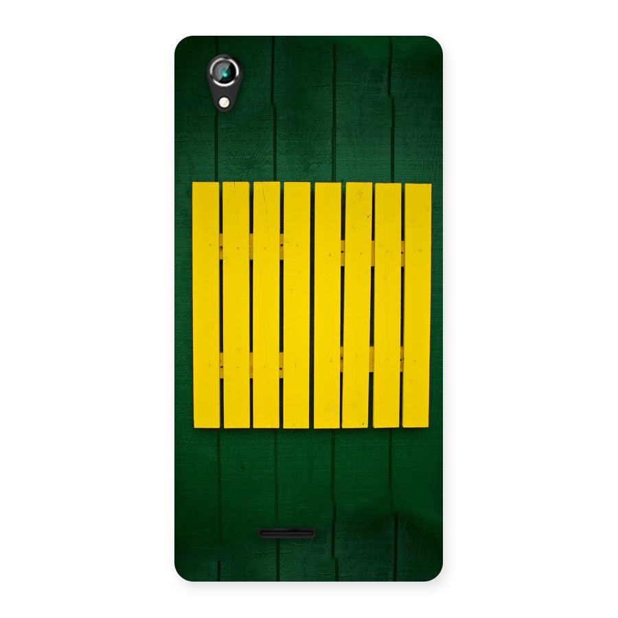 Yellow Fence Back Case for Lava Iris 800