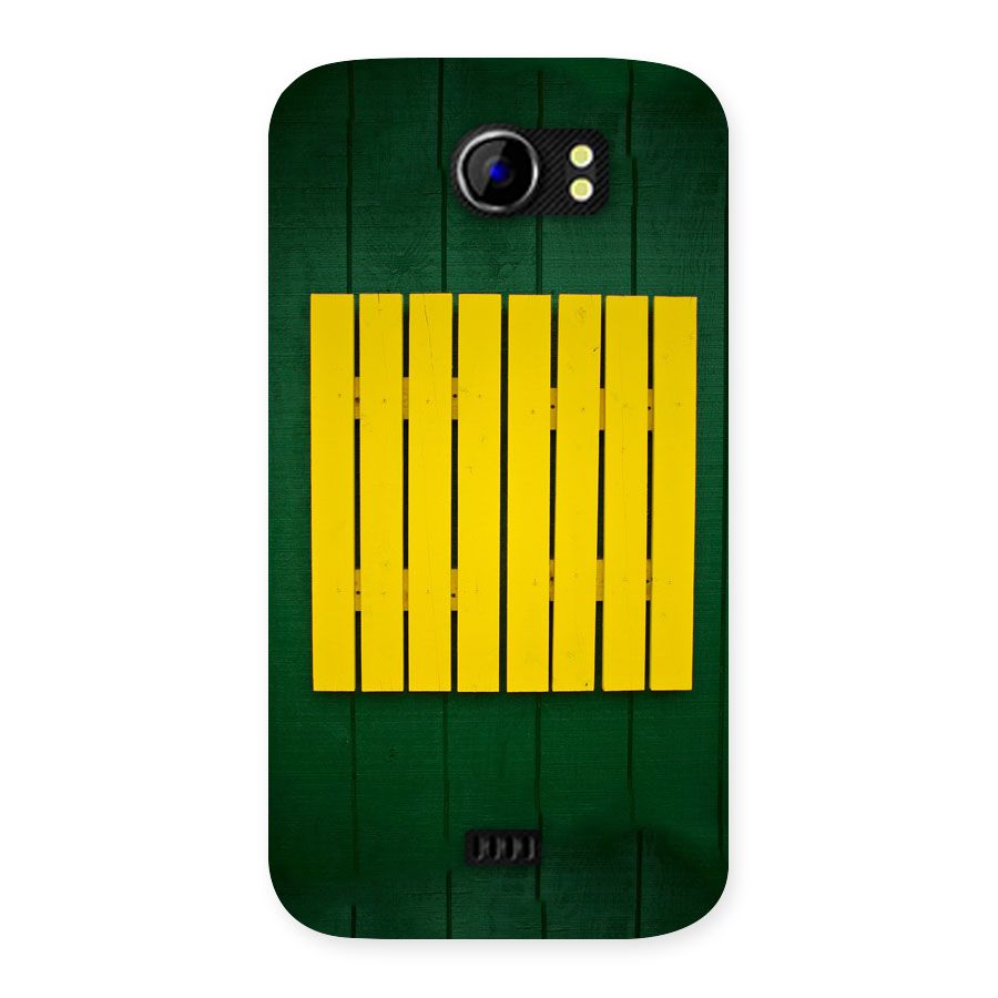 Yellow Fence Back Case for Micromax Canvas 2 A110
