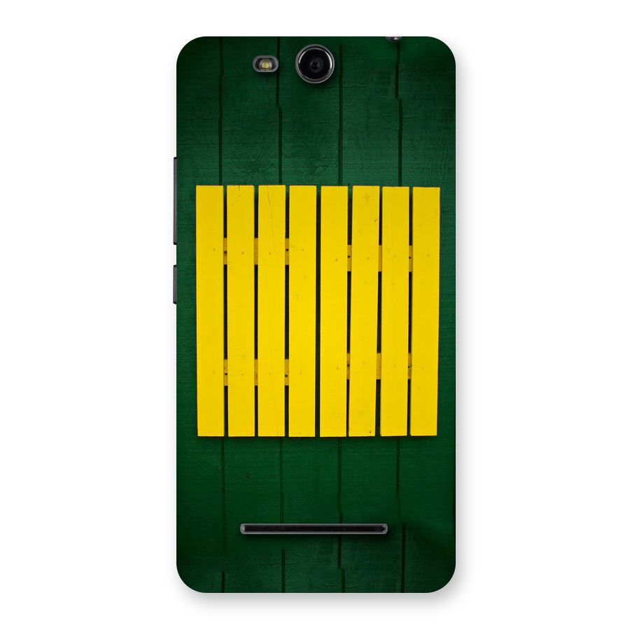 Yellow Fence Back Case for Micromax Canvas Juice 3 Q392