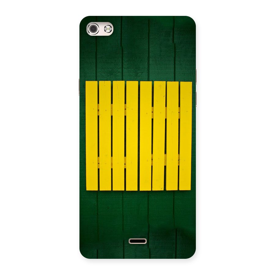 Yellow Fence Back Case for Micromax Canvas Silver 5