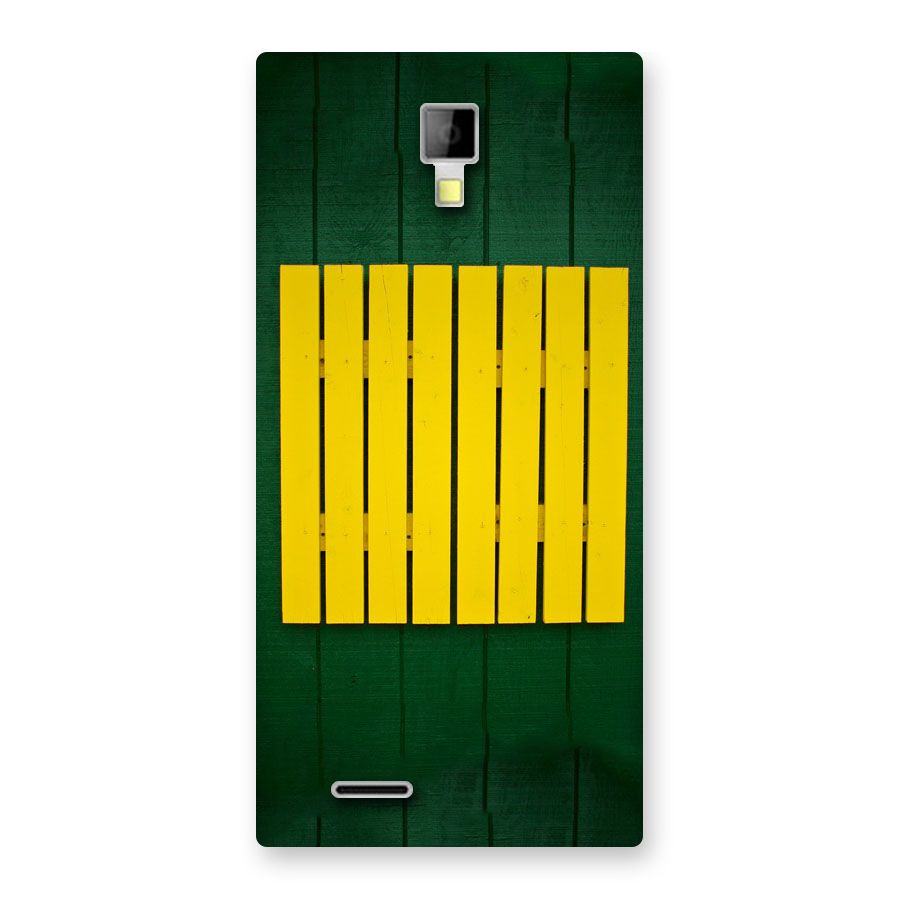 Yellow Fence Back Case for Micromax Canvas Xpress A99