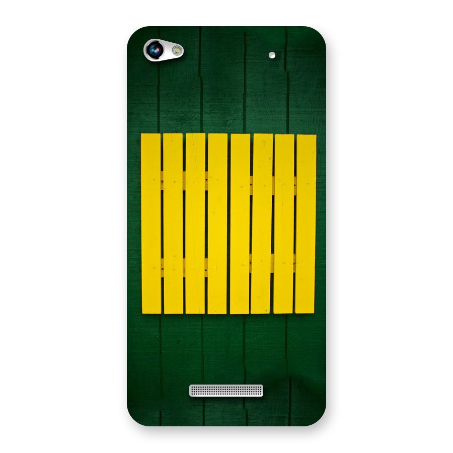Yellow Fence Back Case for Micromax Hue 2