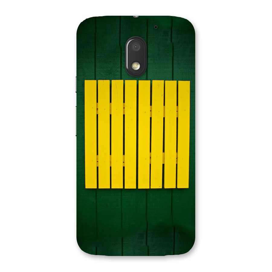 Yellow Fence Back Case for Moto E3 Power