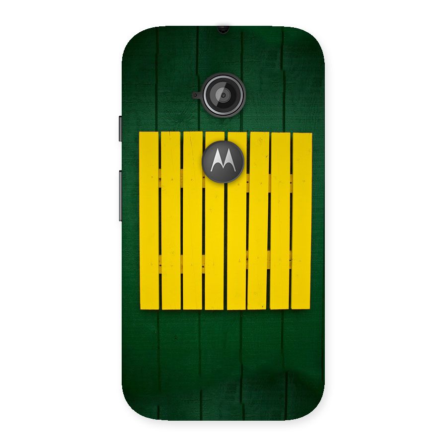Yellow Fence Back Case for Moto E 2nd Gen