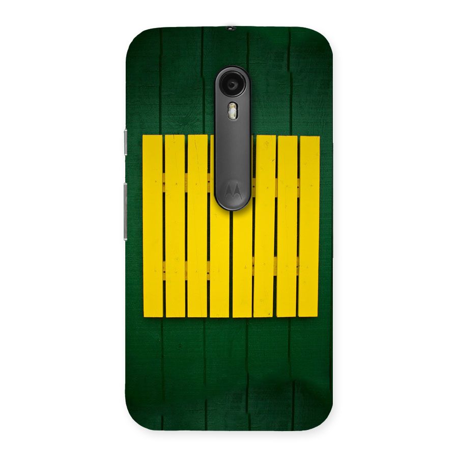 Yellow Fence Back Case for Moto G Turbo