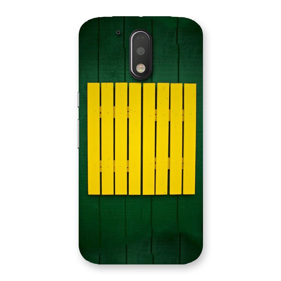 Yellow Fence Back Case for Motorola Moto G4