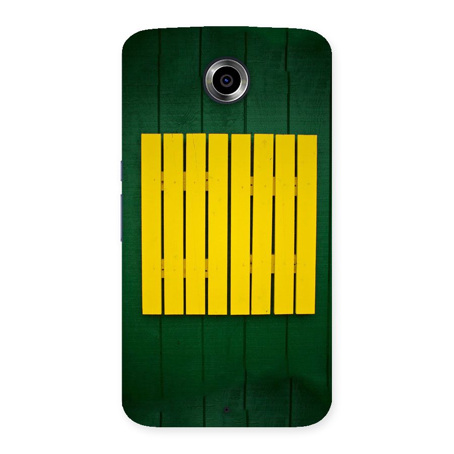 Yellow Fence Back Case for Nexsus 6
