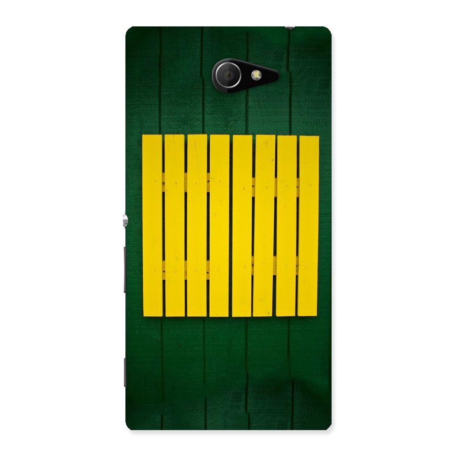 Yellow Fence Back Case for Sony Xperia M2
