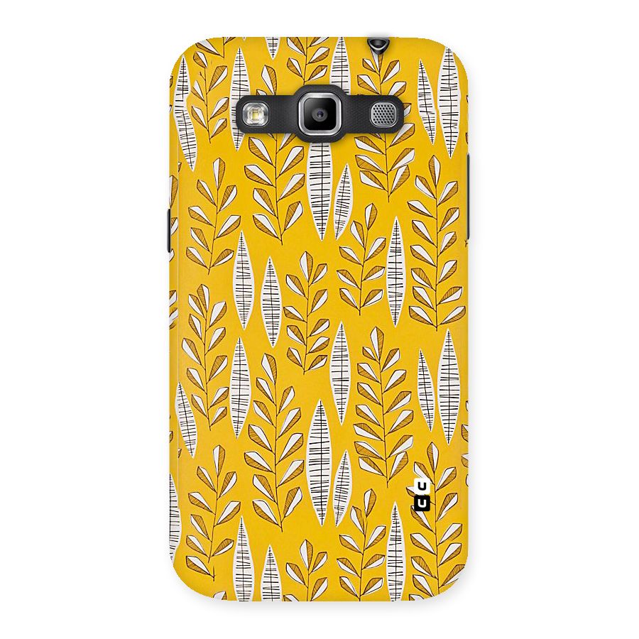 Yellow Leaf Pattern Back Case for Galaxy Grand Quattro