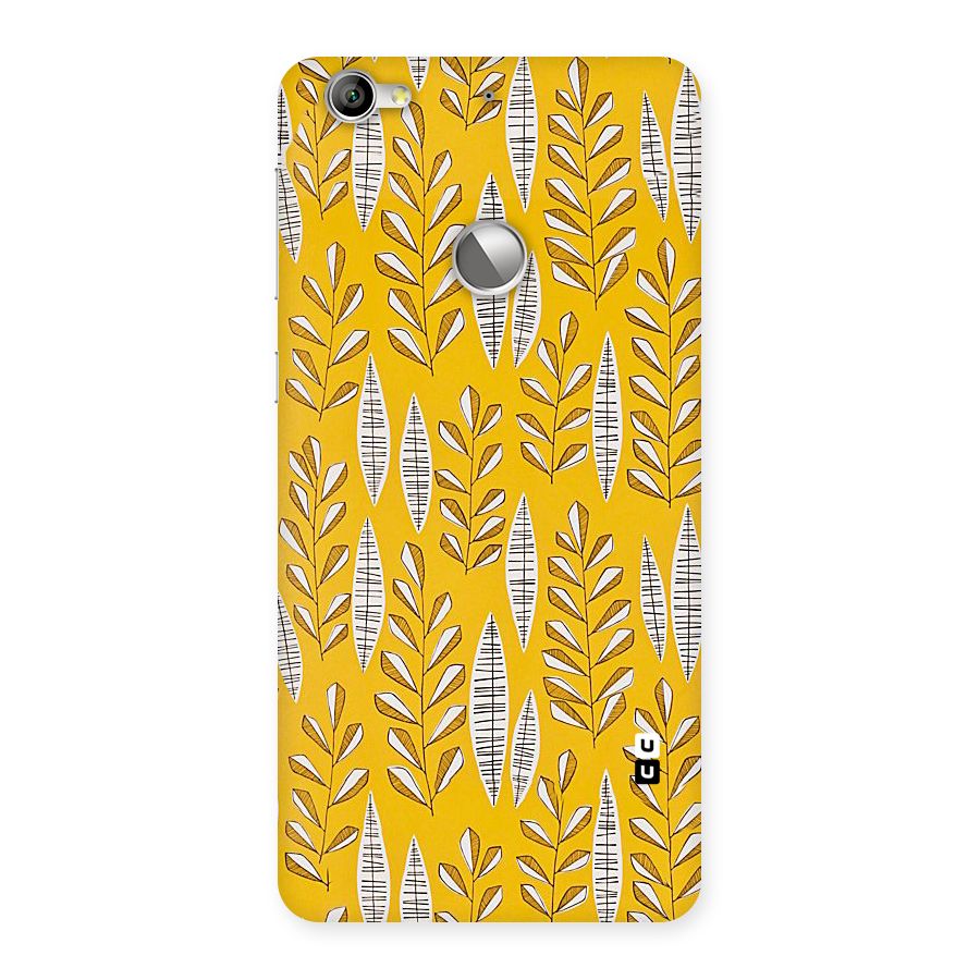 Yellow Leaf Pattern Back Case for LeTV Le 1s