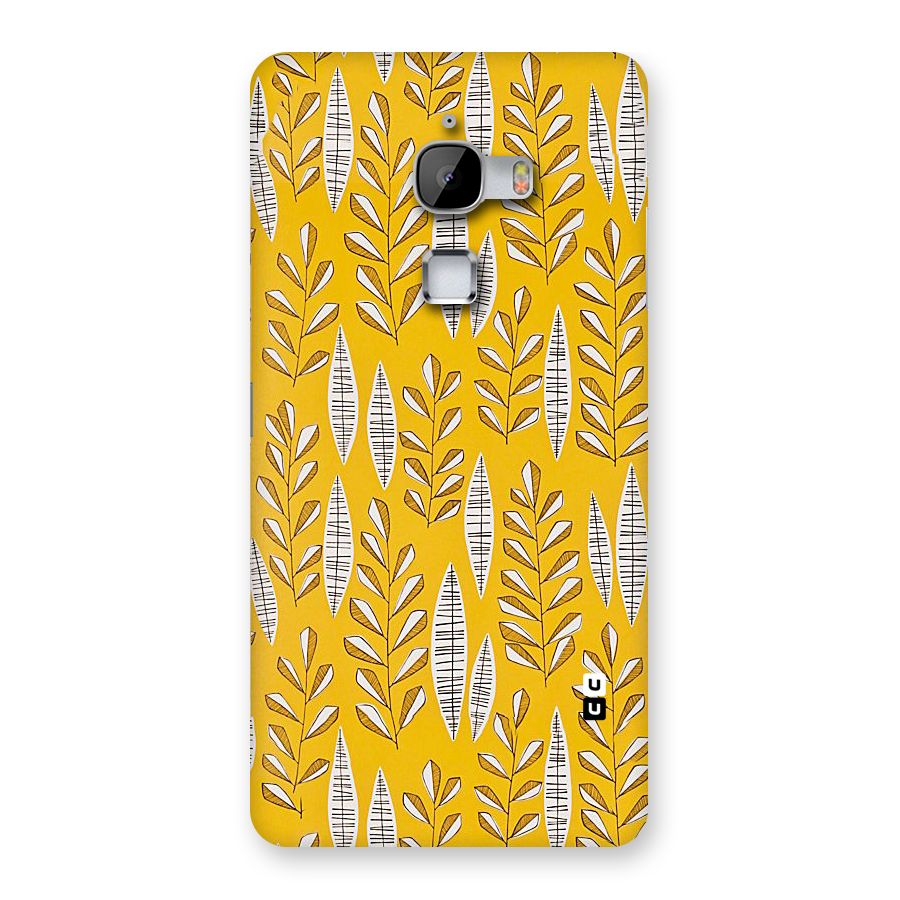 Yellow Leaf Pattern Back Case for LeTv Le Max