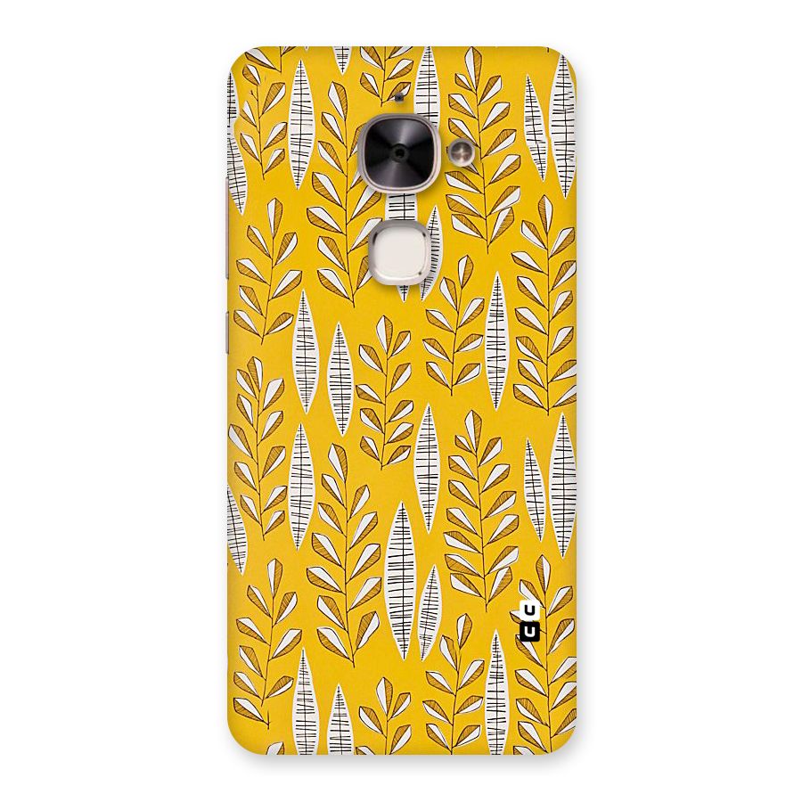 Yellow Leaf Pattern Back Case for Le 2