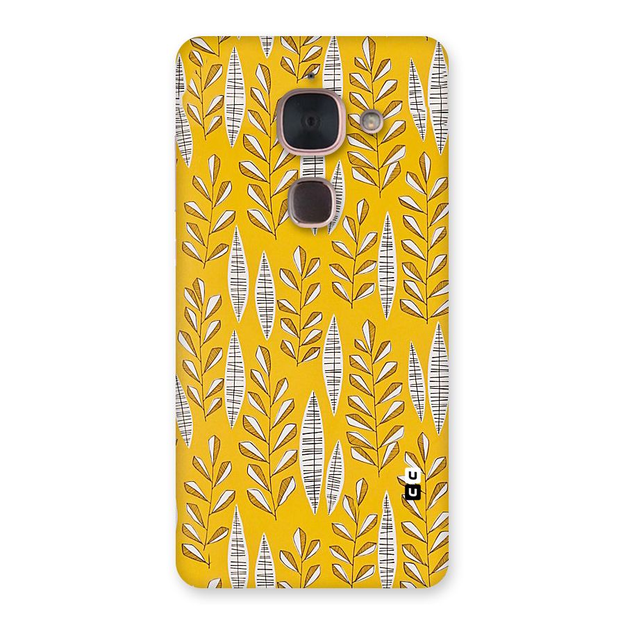 Yellow Leaf Pattern Back Case for Le Max 2