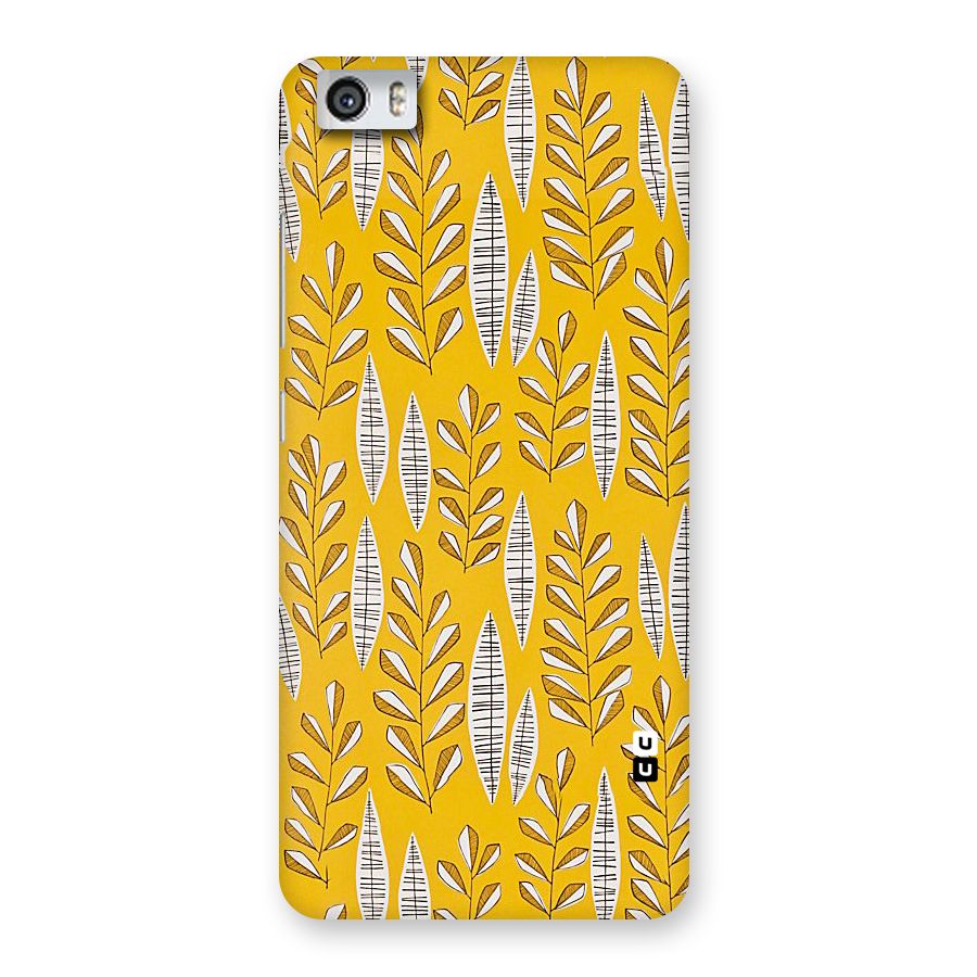 Yellow Leaf Pattern Back Case for Xiaomi Redmi Mi5