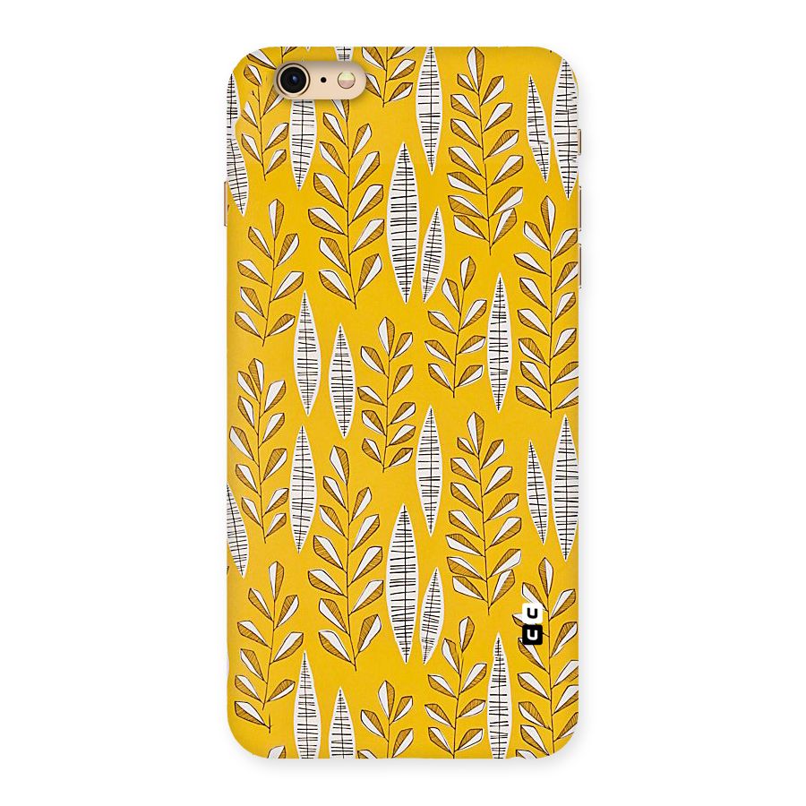Yellow Leaf Pattern Back Case for iPhone 6 Plus 6S Plus
