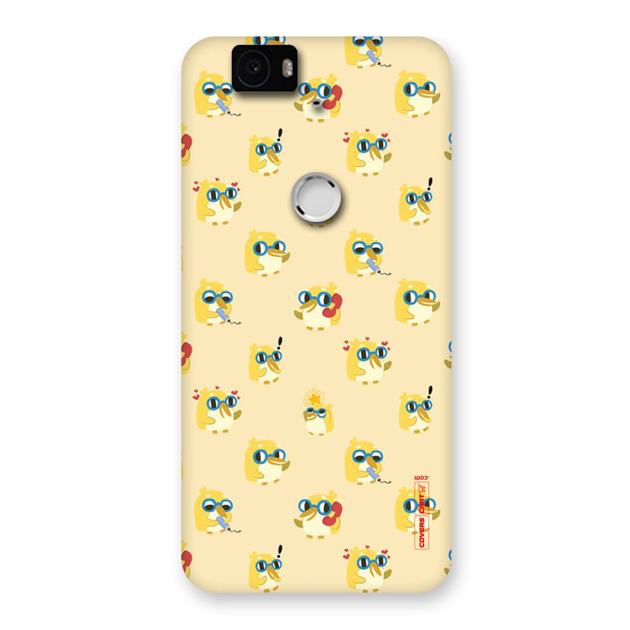 Yellow Parrot Back Case for Google Nexus-6P