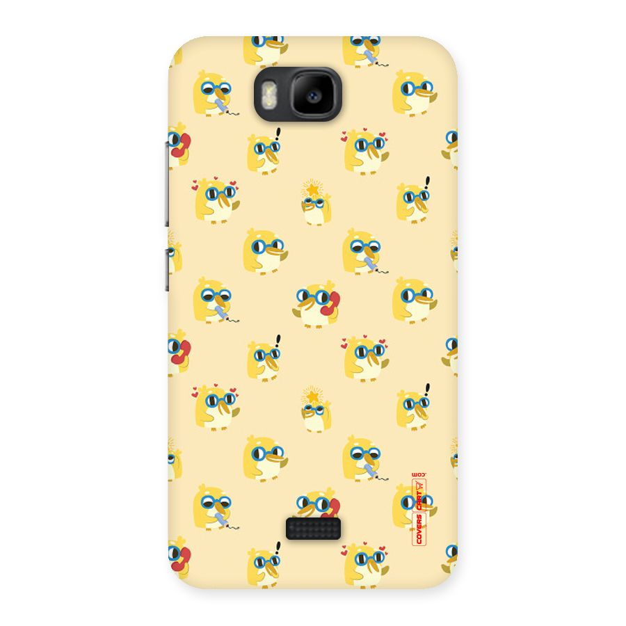 Yellow Parrot Back Case for Honor Bee