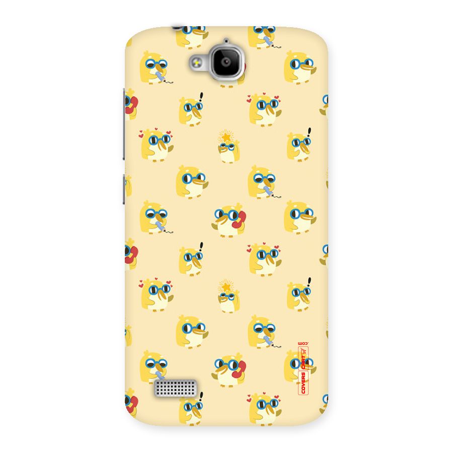 Yellow Parrot Back Case for Honor Holly