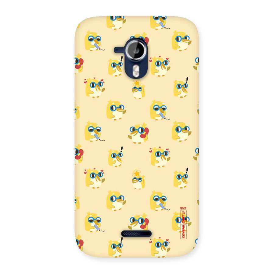 Yellow Parrot Back Case for Micromax Canvas Magnus A117