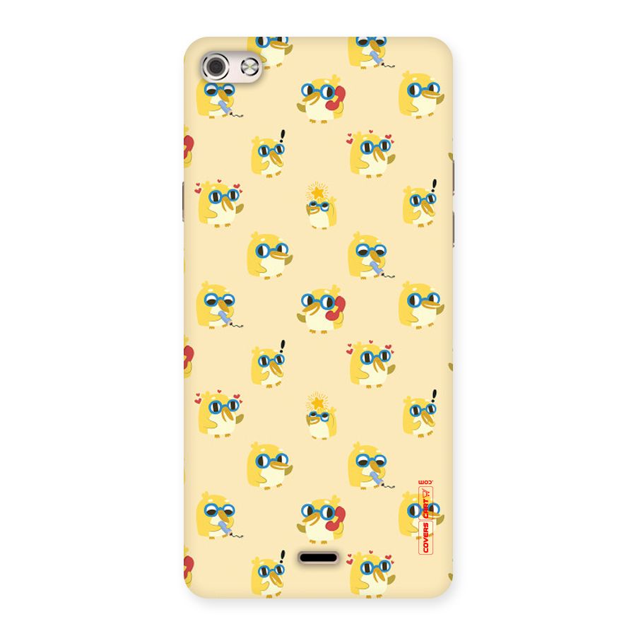 Yellow Parrot Back Case for Micromax Canvas Silver 5