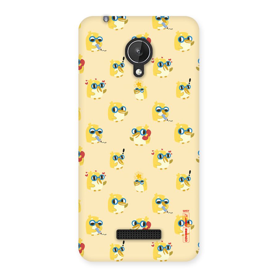 Yellow Parrot Back Case for Micromax Canvas Spark Q380