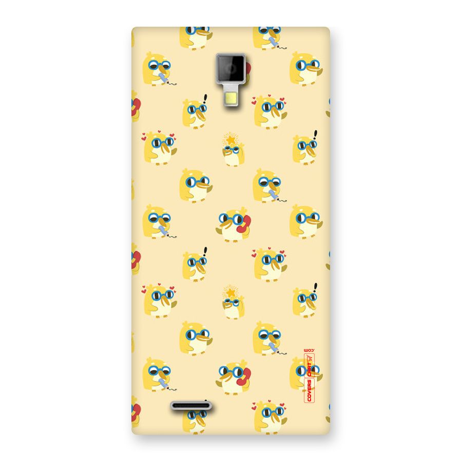 Yellow Parrot Back Case for Micromax Canvas Xpress A99