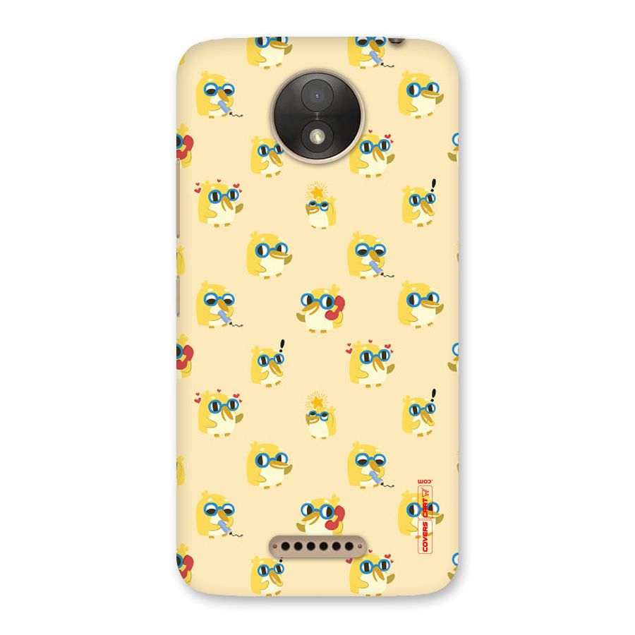 Yellow Parrot Back Case for Moto C Plus