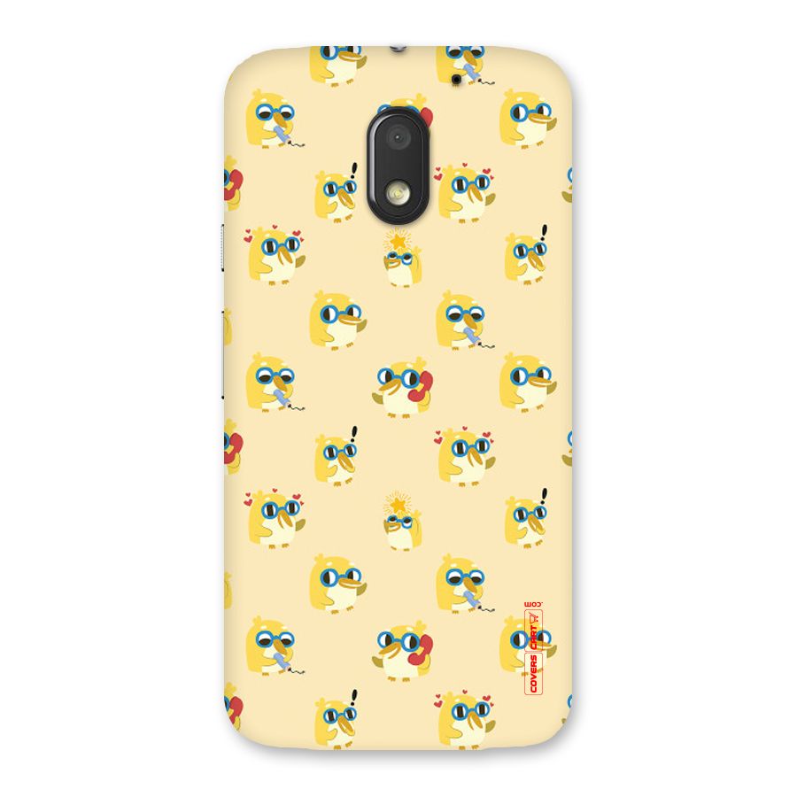 Yellow Parrot Back Case for Moto E3 Power