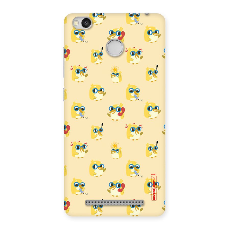 Yellow Parrot Back Case for Redmi 3S Prime