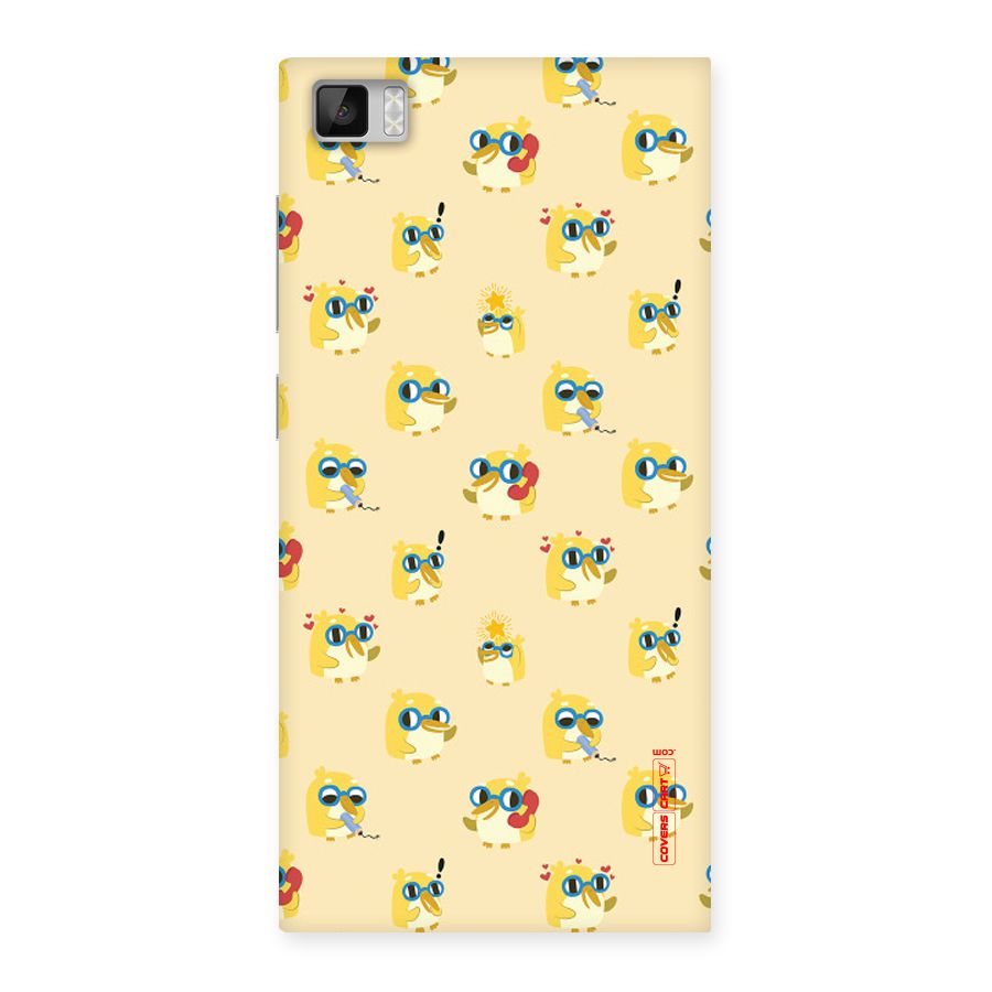 Yellow Parrot Back Case for Xiaomi Mi3