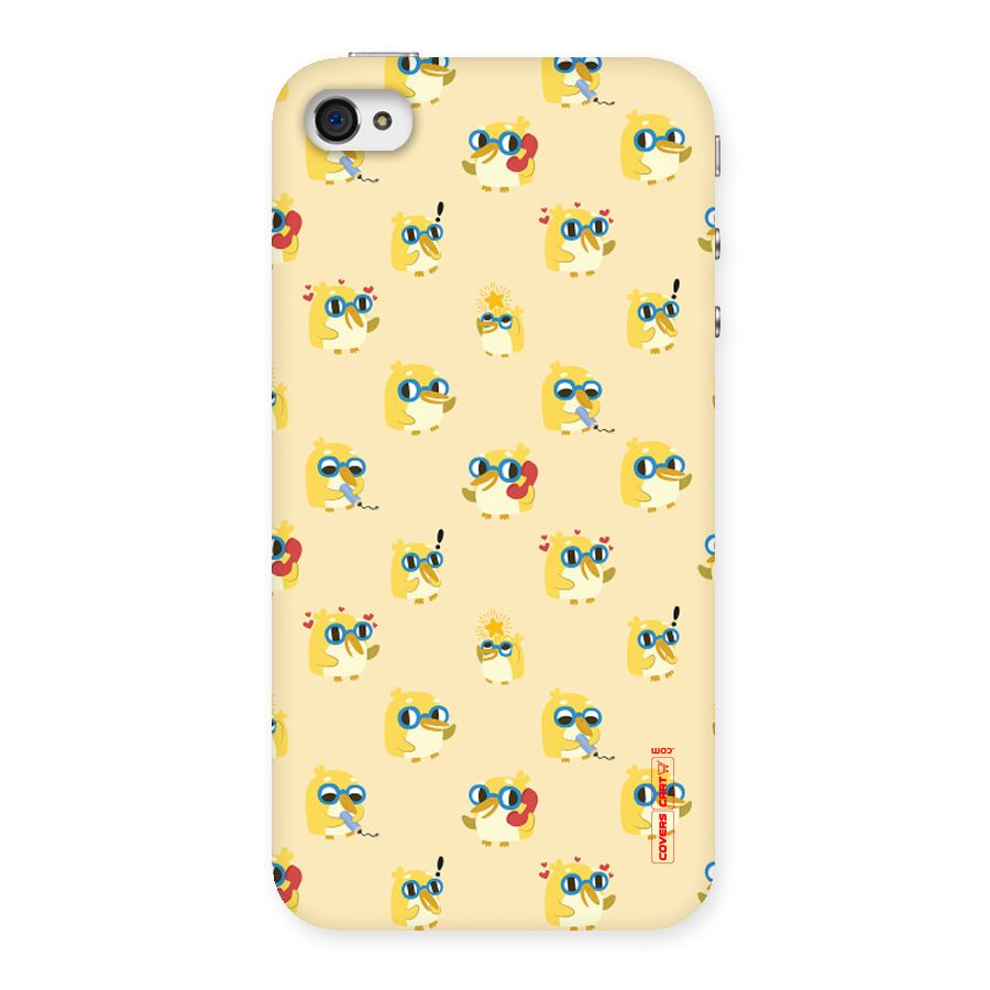 Yellow Parrot Back Case for iPhone 4 4s