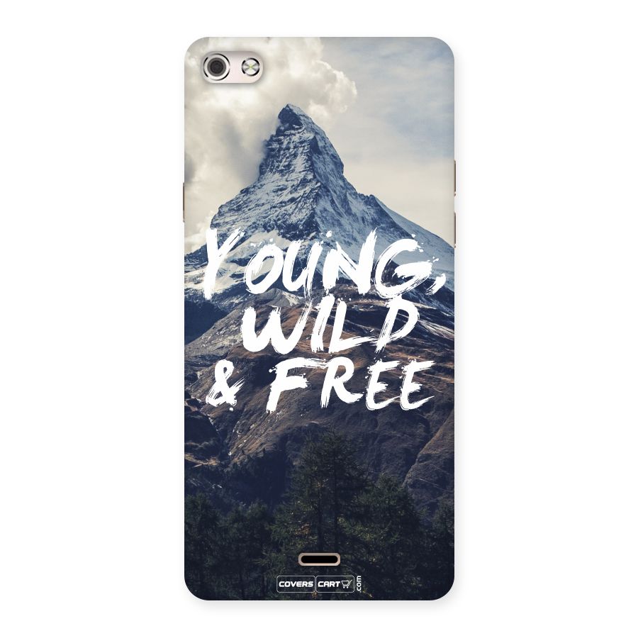 Young Wild and Free Back Case for Micromax Canvas Silver 5