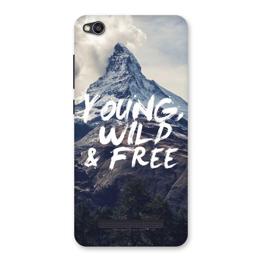 Young Wild and Free Back Case for Redmi 4A