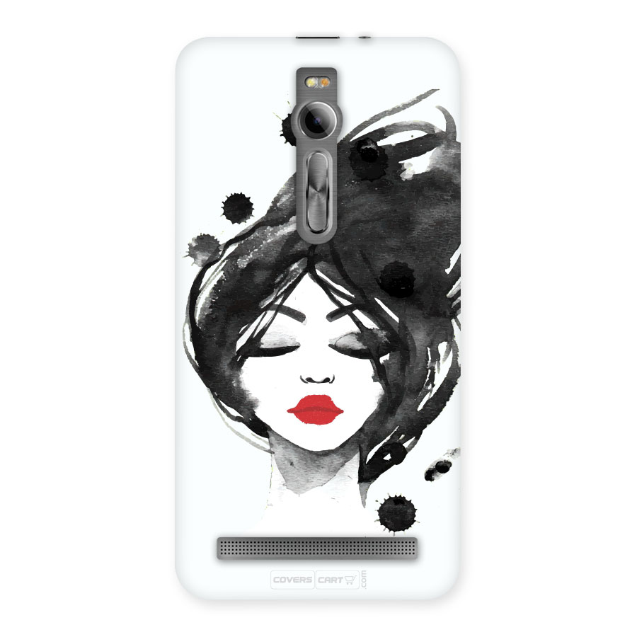 Hand painted beautiful woman back case for Zenfone 2