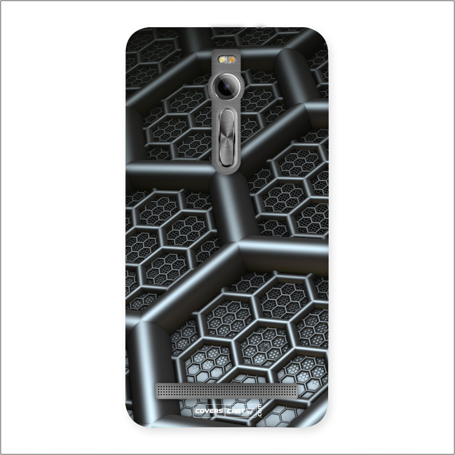 Hexa Black Abstract Back Case for Zenfone 2