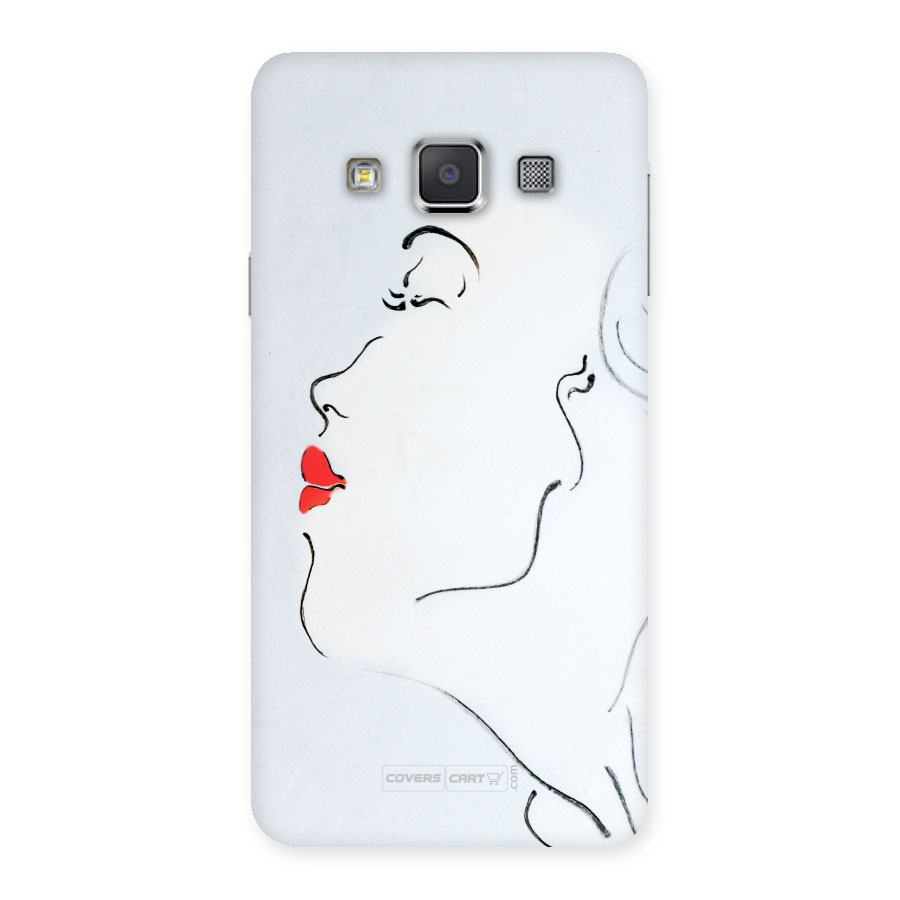 Girl in Red Lipstick Back Case for Galaxy A3