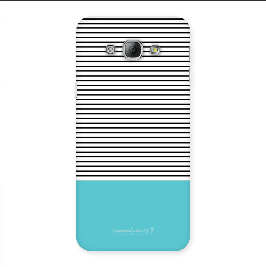 Deep Sky Blue Stripes Back Case for Galaxy A8