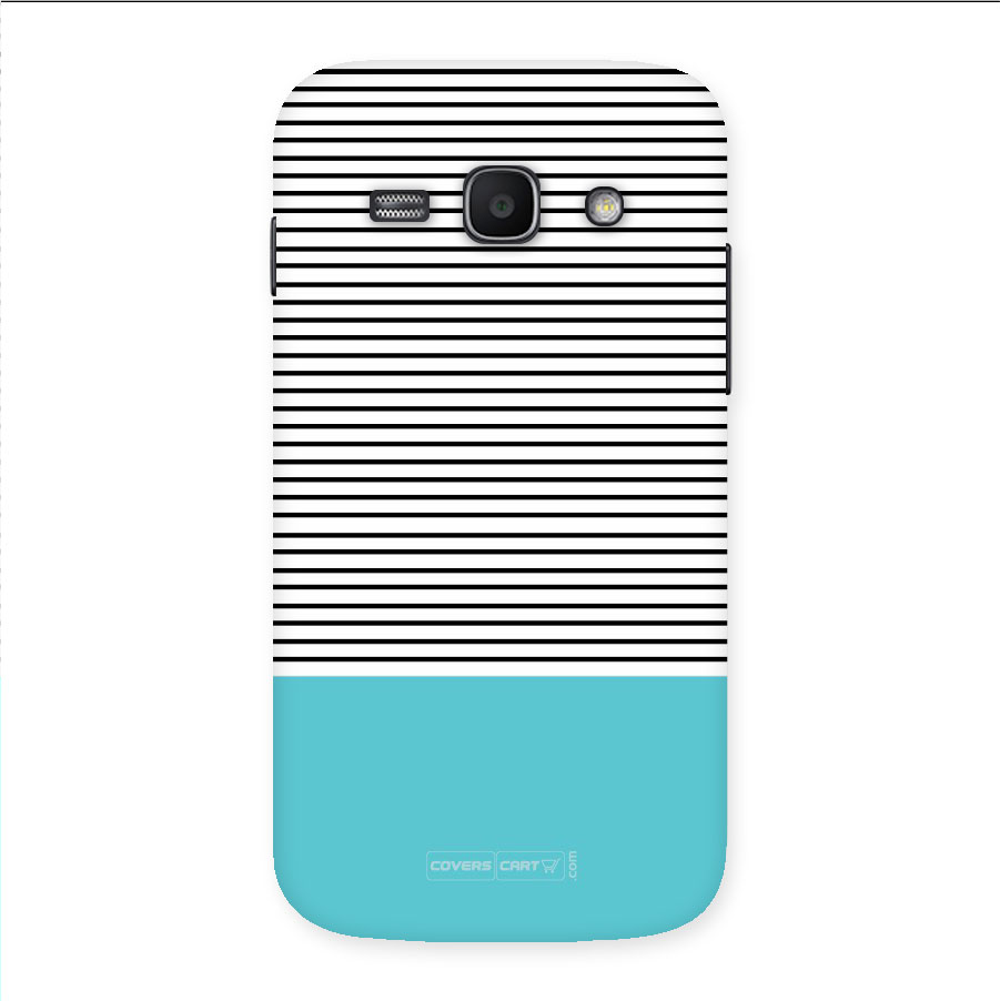 Deep Sky Blue Stripes Back Case for Galaxy Ace3