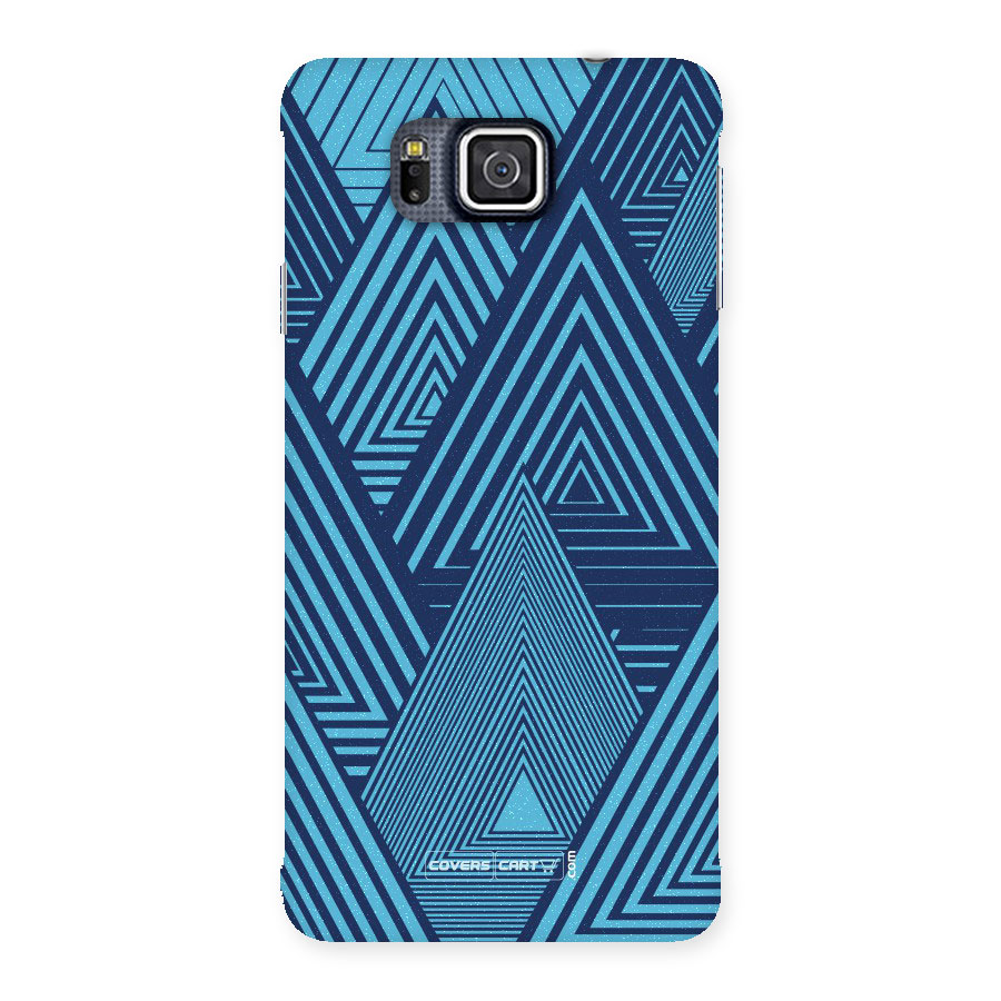 Geometric Blue Print Back Case for Galaxy Alpha