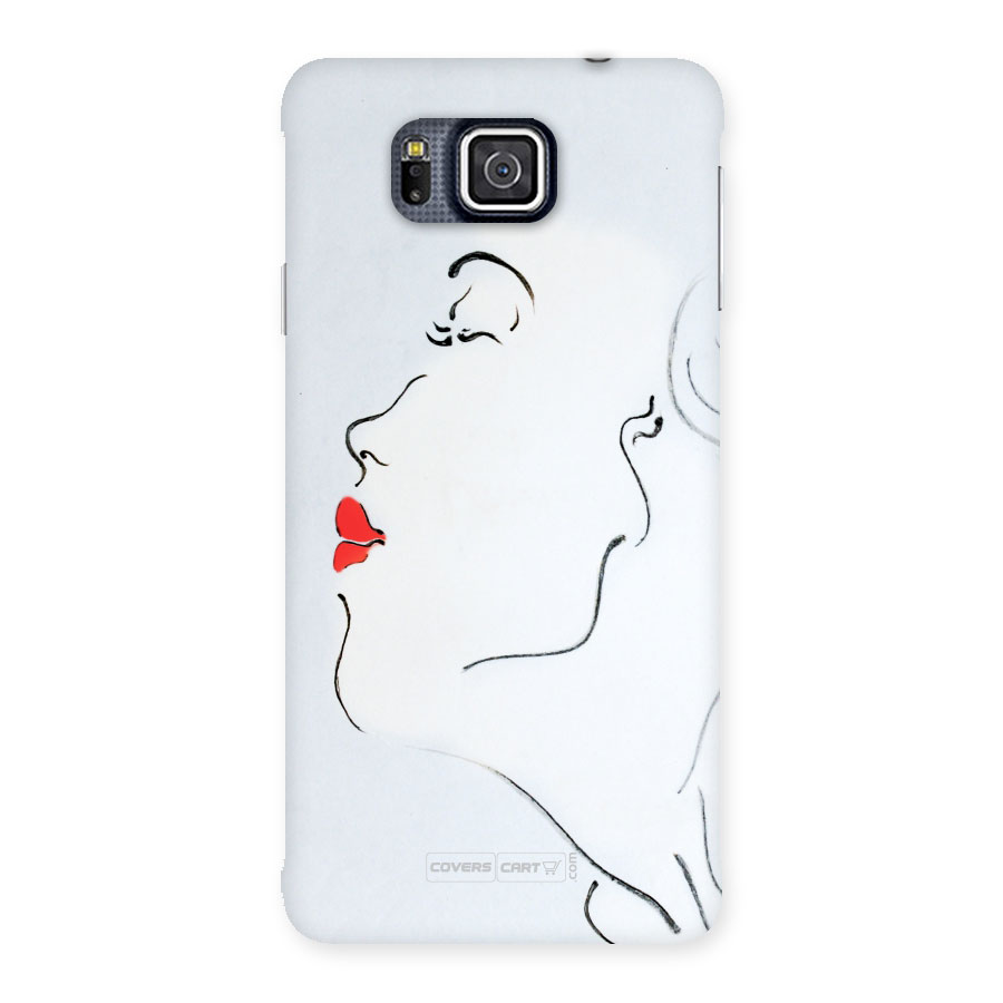 Girl in Red Lipstick Back Case for Galaxy Alpha