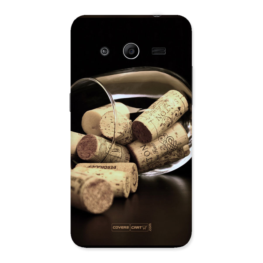 Glass Cork Back Case for Galaxy Core 2