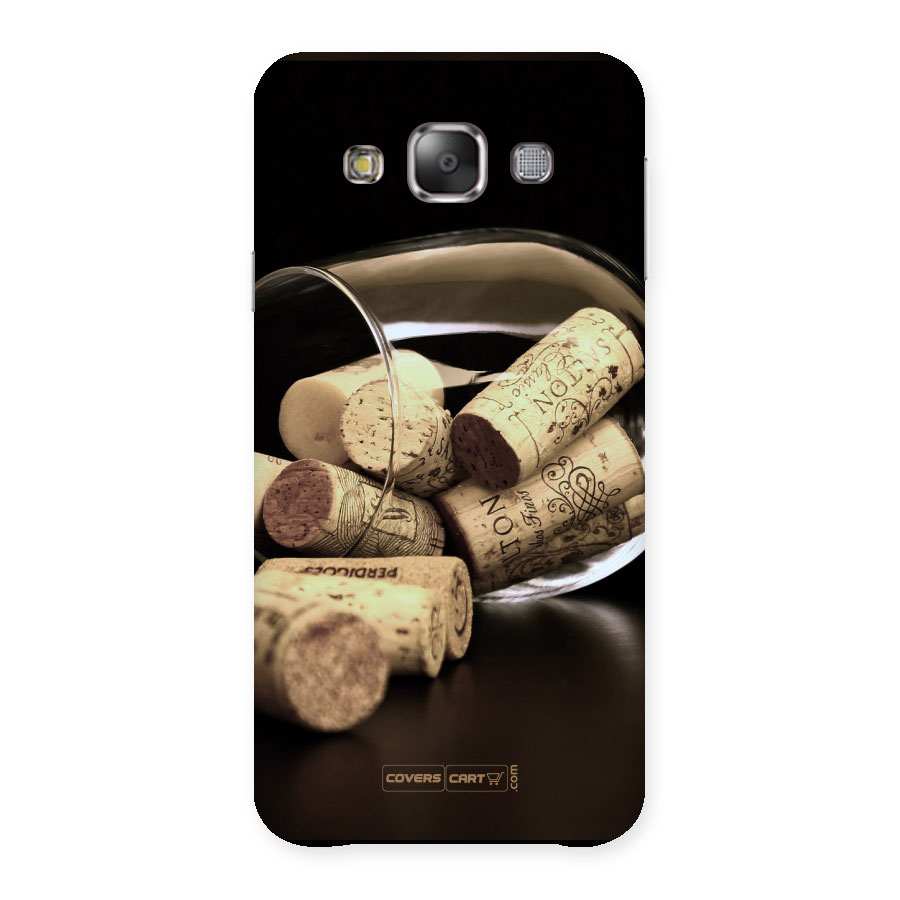 Glass Cork Back Case for Galaxy E7