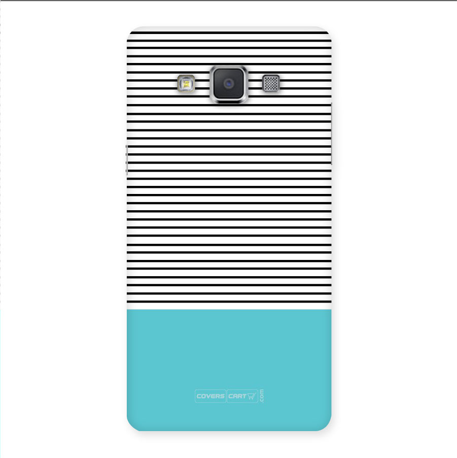 Deep Sky Blue Stripes Back Case for Galaxy Grand 3